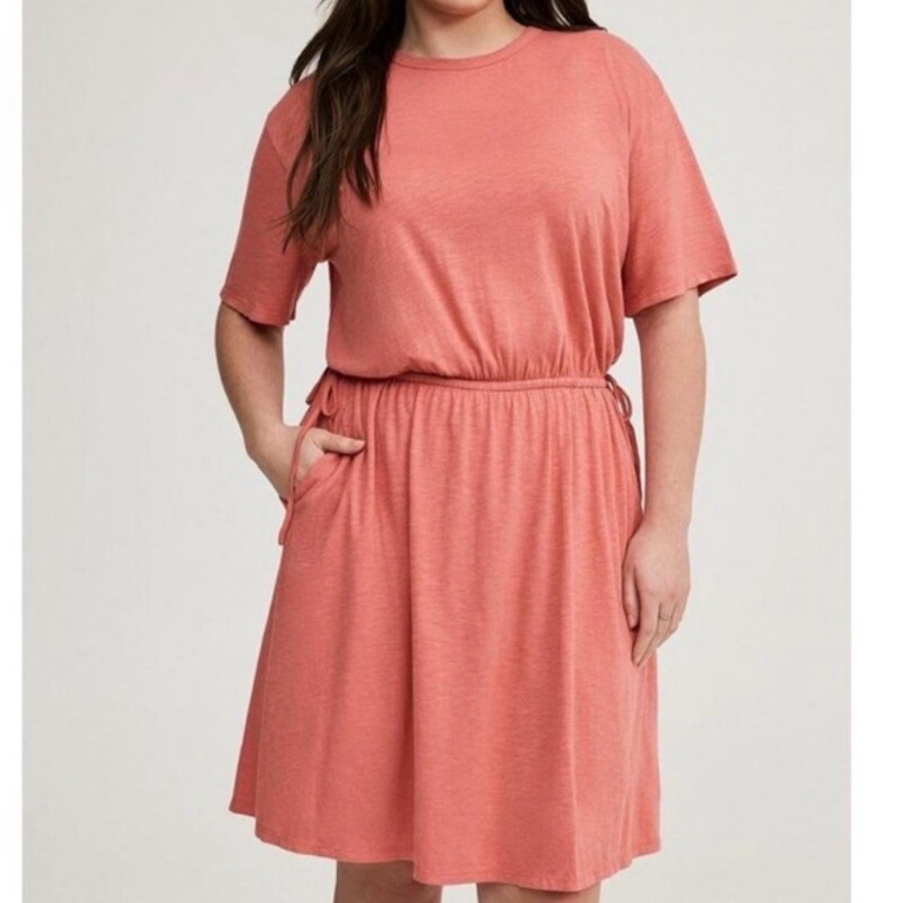 Torrid “Skater” Coral Dress